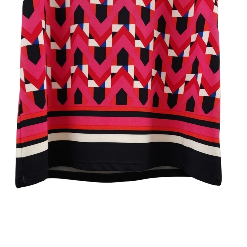 Eliza J Graphic Print Jersey Shift Dress Sz 14 Nwt - Picture 5 of 9